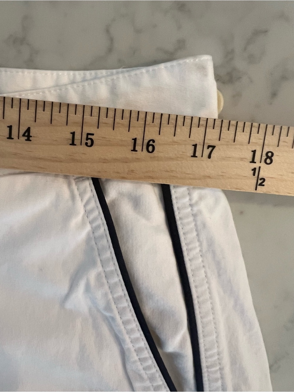 Brooks Brothers White Tennis Bermuda Shorts Supima Cotton Men’s Size 36 $118 - Picture 3 of 7
